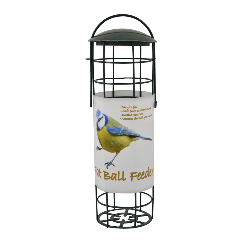 Green jem Bird Suet Fat Ball Feeder, 8.5x8.5x24 cm, 20263