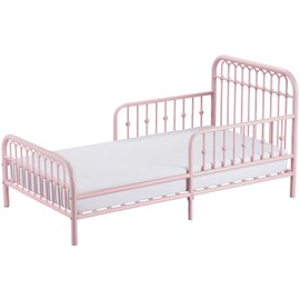 Little Seeds Monarch Hill Ivy Metal Toddler Bed, Pink