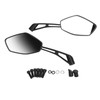 2PCS Motorcycle Rearview Mirror Clear Vision Wide Angle Shockproof Handlebar