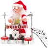 infactory Singing Drummers-Santa with LED Light Show