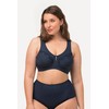 Ulla Popken Ladies’ Relief Bra, Non-Wired, Rhinestone Pendant, C–G Cup