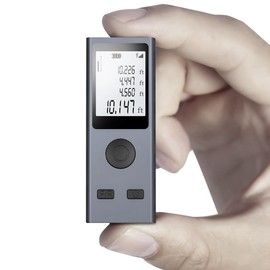 Lyaciomn Mini Distance Measurement Tool, 131Ft/40M, ±2mm Accuracy, M/in/Ft Unit Switching, Distance/Area/Volume/Pythagorean