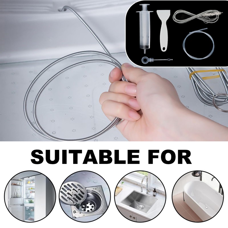 KASESSS 11 Pcs Fridge Dredger and Cleaning Set, Fridge Drain