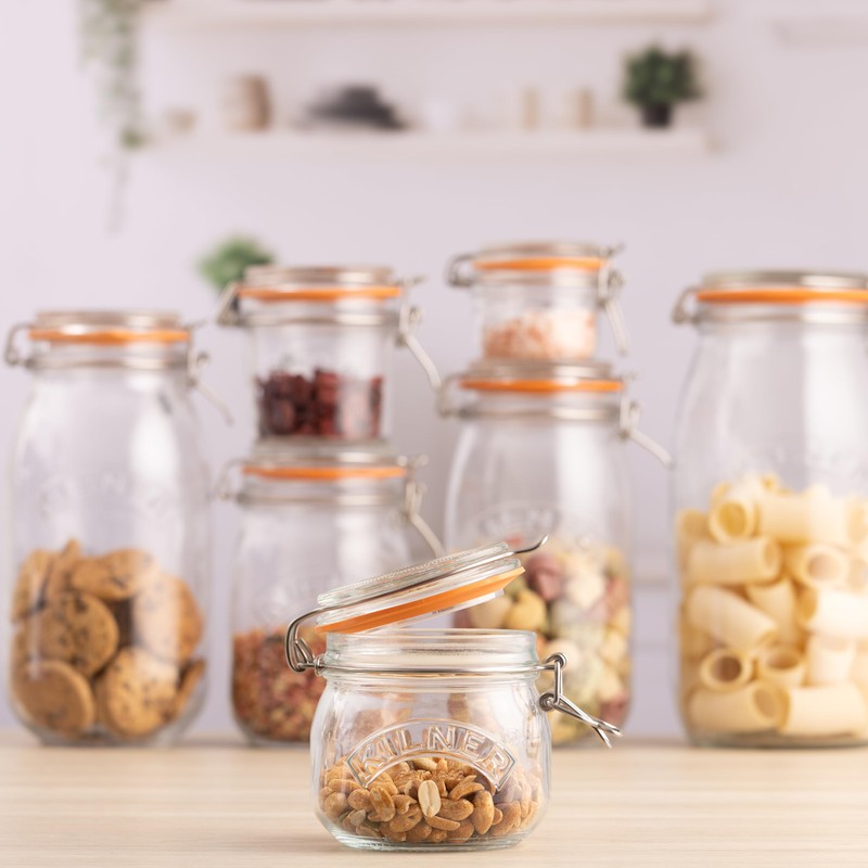 Kilner Round Clip Top Jar 0.5 Litre (500ml) Airtight Glass