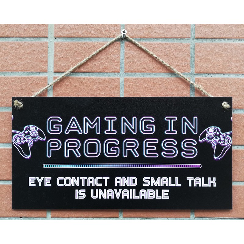 CARISPIBET Gaming in progress | Home decorative sign Bedroom decoration