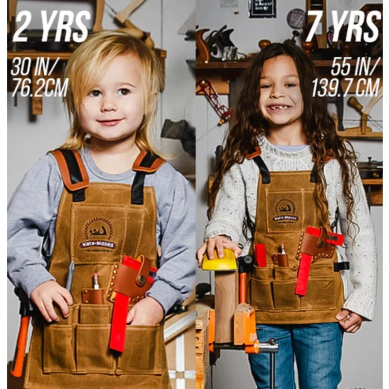 K M Tools Waxed Canvas Tool Apron The Katz-Moses 20oz