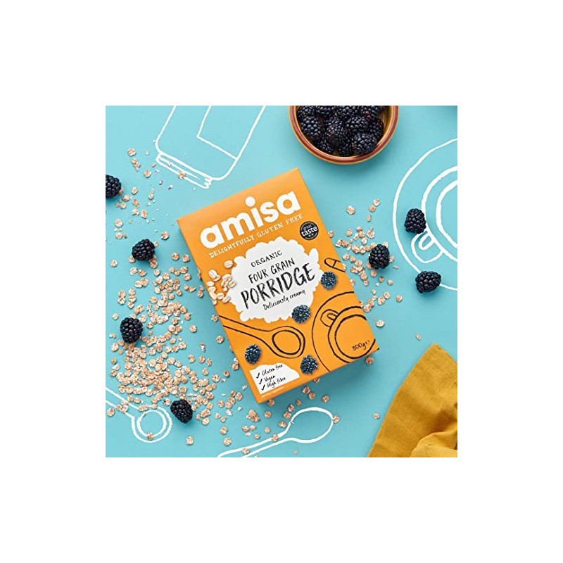 Amisa Deliciously Creamy 4-Grain Porridge, 300g