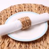 Natural Bamboo Straw Napkin Buckle Twine Napkin Corn Husk Napkin