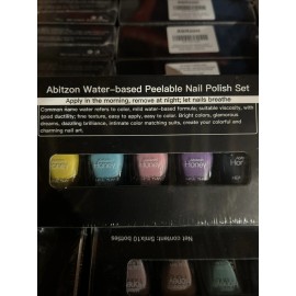 Abitzon Honey Non-Toxic, Easy Peel Off and Quick Dry. Water Based 10-5ml Bottles