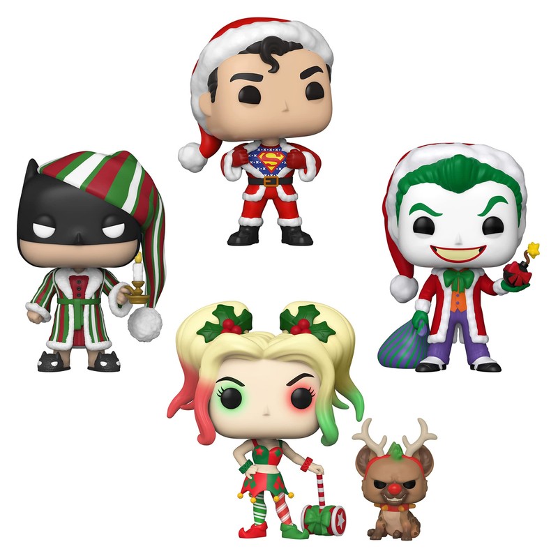 Funko! POP 4PK DC Holiday, FUN58577, Multicoloured