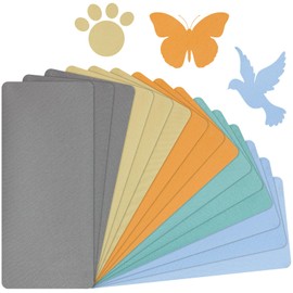 15 Sheets Iron-On Mending Fabric 4.92 x 11 Inch Clothes Patches Iron On Repair Kit for Mending Fix Couch Pants Pockets Holes Knees Elbow (Light Blue, Gray, Khaki, Light Green, Earthy Yellow)