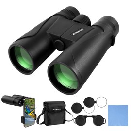 Flintonic High Power Binoculars, 12x42 High Definition Binoculars, Waterproof & Fogproof Telescopes with BAK4 Prism, Suitable for Hunting Bird Watching Hiking Concerts & Football Games