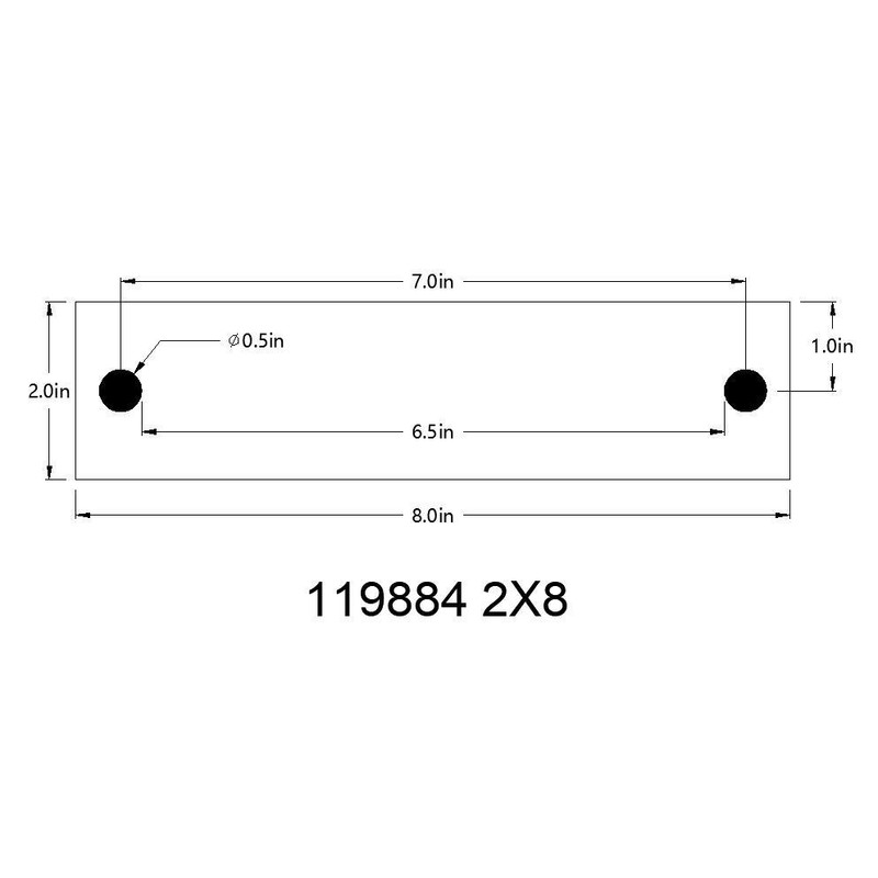 FixtureDisplays Clear Sign Name Holder Plexiglass 2X8 8x2 Wallmount Poster