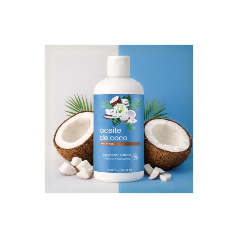 Shampoo Con Aceite De Coco Hidratante 500 Ml Productos Mart