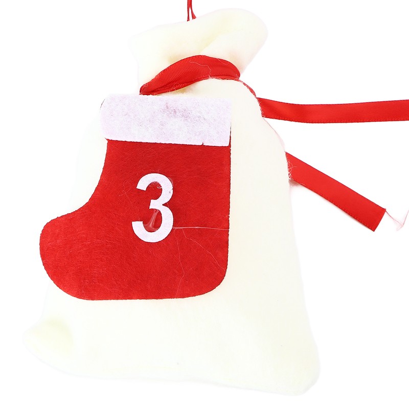 Christmas Advent Calendar Bags 31 Days Hanging Countdown Felt Gift