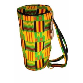 African Kente Cloth Djembe Drum Bag - Mini 9"x18"
