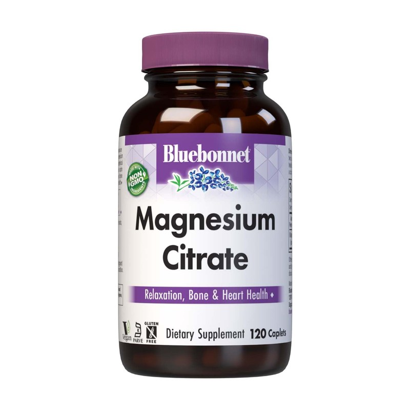 Bluebonnet Magnesium Citrate, 120 Caplets