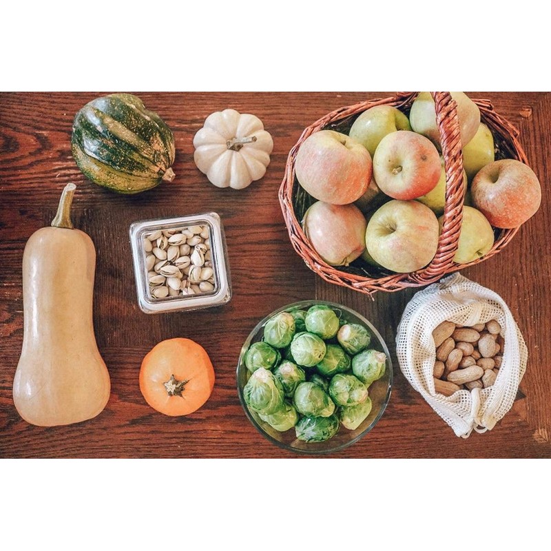 Reusable Garlic Storage Bags - Organic Cotton Garlic Mesh Bags