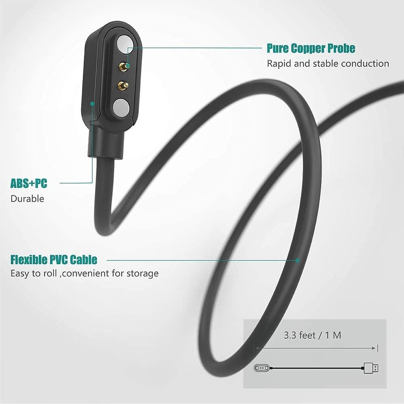 Compatible with YMZ Smart Watch Charger, Lamshaw Magnetic Replacement Charger