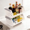 Afromy 3 Pcs Stackable Baskets for Pantry Organizers and Storage,