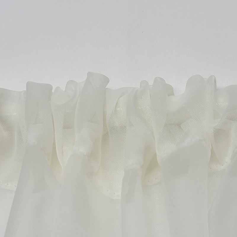 Ecru Sheer SIDELIGHT Curtain 29" Wide 35" Length Rod Pocket