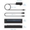 USB 3.0 Hub Powered ROSONWAY 10 Port USB Hub Aluminum