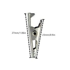 40Pcs Metal Alligator Clips1.06in/ 27mm, Crocodile Clamps Spring Clamps Test Line Crocodile Clips for Laboratory Electric Testing Work and Cable Lead Clip