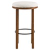 Modway Fable 30 Inch Backless Wood Bar Stools Set of