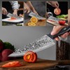 MOSFiATA Damascus Chef Knife 8 Inch, Professional Ultra Sharp Chef's