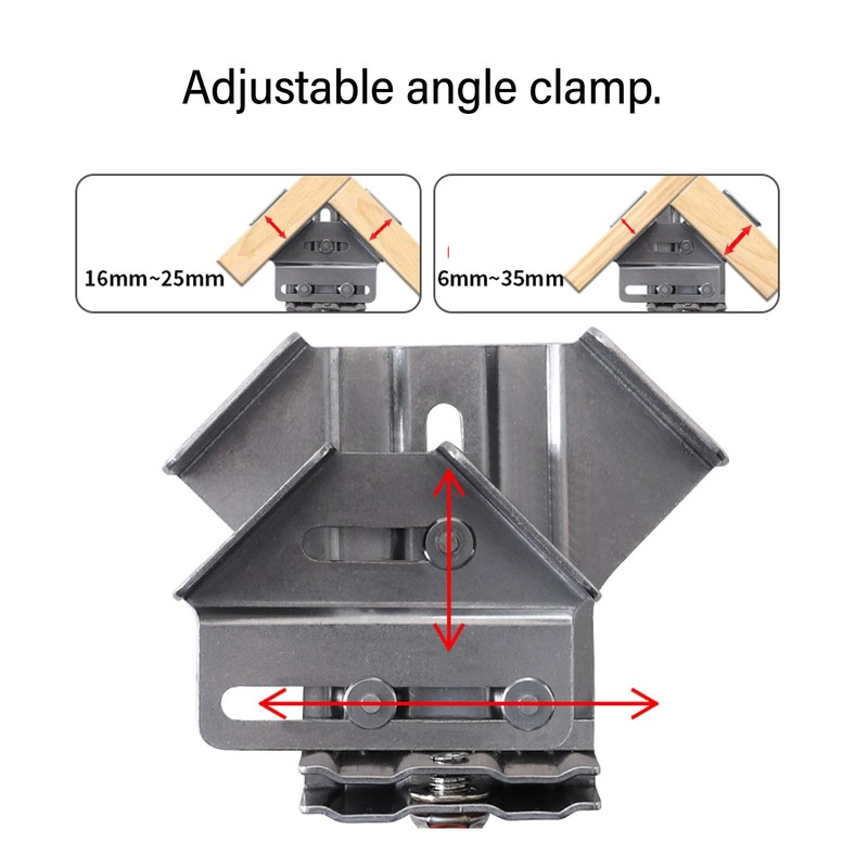 Corner Clamp, 2 Pcs Right Angle Clamp Stainless Steel Single