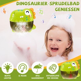 Bath Toy Bath Toy from 1 2 3 4 Years, Dinosaur Bubble Bath Toy with Music Bath Toy Baby Bath Toy Water Toy Children