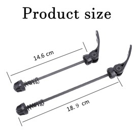 Yatrosynth 1 Pair Bike Quick Release Skewer Front Rear Hub Ultralight Bicycle Quick Release Wheel Nuts Set MTB Schnellspanner für Rennrad/Mountainbike - Schwarz