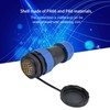 Waterproof Connector Back Nut IP68 Aviation Power Socket 5A for