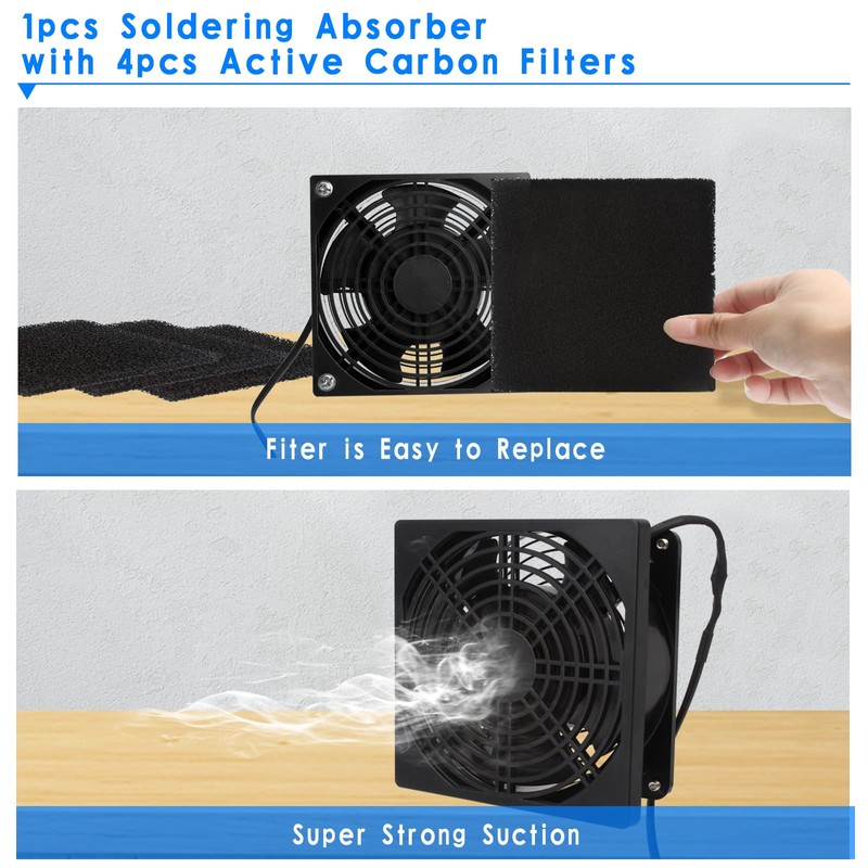 Kulannder Handy Carry Solder Smoker Absorber Remover Fume Extrator Smoke