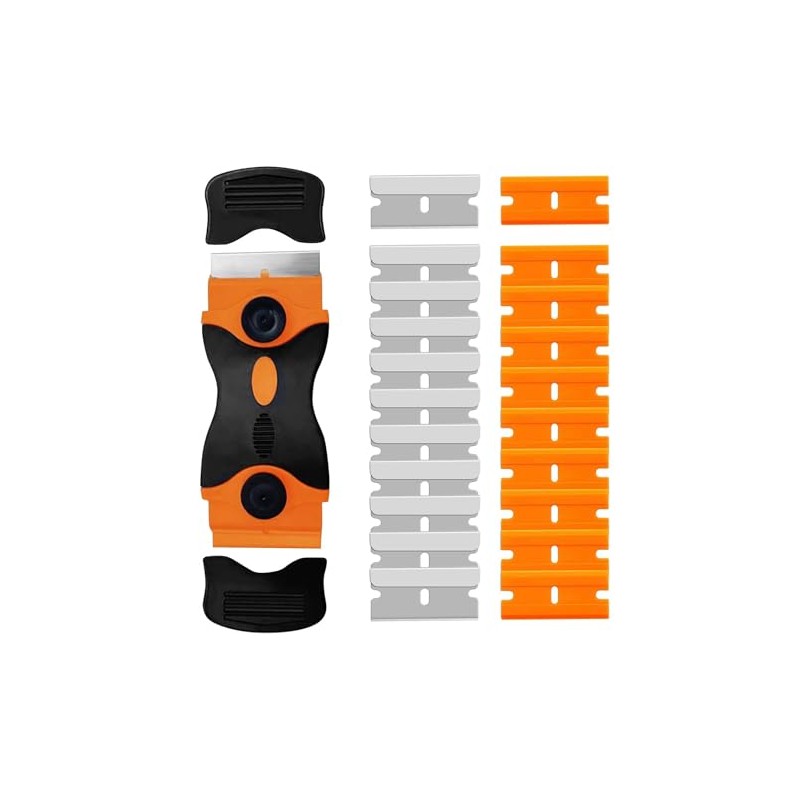 Double Edged Window Scraper,Window Scraper With Blades,Hob Scraper,Scraper Tool Set,Glass