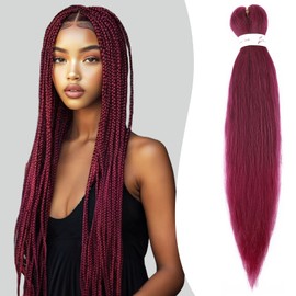 Benehair Pre Stretched Braiding Hair 20 Inch EZ Braiding Hair Extensions Synthetic Hair Extensions for Braiding Soft Yaki Texture Crochet Braiding Hair Extension (900#, 75g)