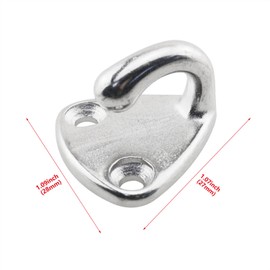 HJGarden 2pcs Stainless Steel 316 Hook Coat Hooks Yacht Bumper Ball Hooks Fish Bank Life Preserver Retaining Hooks Sail Trawler Jacket Hooks Marine Grade Hardware with Screws