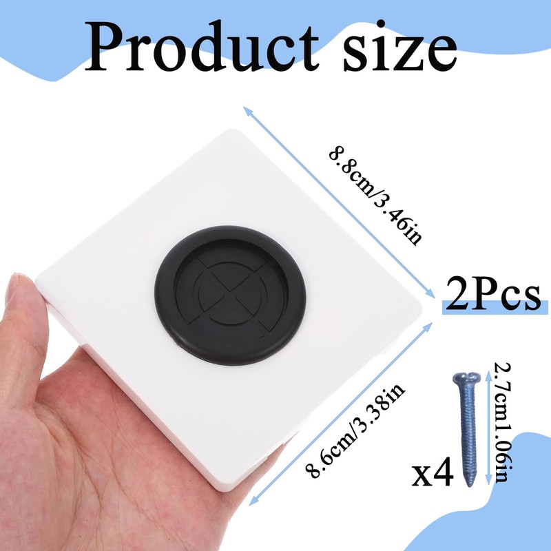2 Pcs Cable Entry Cover, Cable Wall Cover, Cable Pass