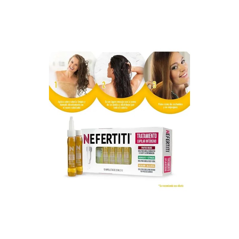 Nefertiti Ampolletas Alcalina - Jalea Real 10 X 20ml