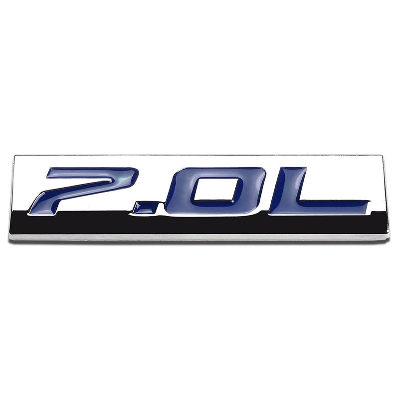 Chrome Finish Metal Emblem 7.0L Badge (Blue Letter)
