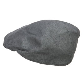 e4Hats.com Men's Linen Summer Ivy Cap - Slate Grey M-L