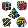 Speed Cube Set, Speed Cube Bundle of 2x2 4x4 Megaminx