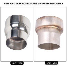 3 Inch to 4 Inch Exhaust Adapter, 3" to 4" Exhaust Adapter, 3inch OD to 4inch OD Stainless Steel Reducer Adapter Pipe