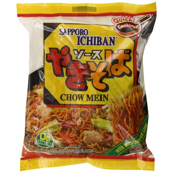 S'Proichi Sapporo Yakisoba Chow Mein Noodles, 3.60 Ounce (Pack of 24)