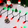 RECESKY 2 Pack Christmas String Lights with Built-in Timer -