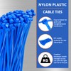 GTSE 100 Pack of Blue Cable Ties, 200mm x 2.5mm