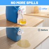 2-Pack White Laundry Detergent Cup Holder & Nozzle Force-Saving Switch,
