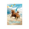JuNa-Experten 12 Invitation Cards for 7th Children's Birthday Girl Horse