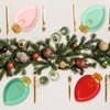 40 Pcs Christmas Paper Plate Disposable Plates Boho Gold Foil
