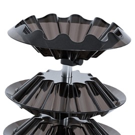 Harilla Nagellack -Display -Rack, Lippenstift Organizer Ständer 3 Tier vertikaler Lippenstifthalter Organizer für Office Workspace, Schwarz